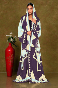 Chiffon Shrug Set with Geometric and Medallion Print GAJIWALA EXPORT