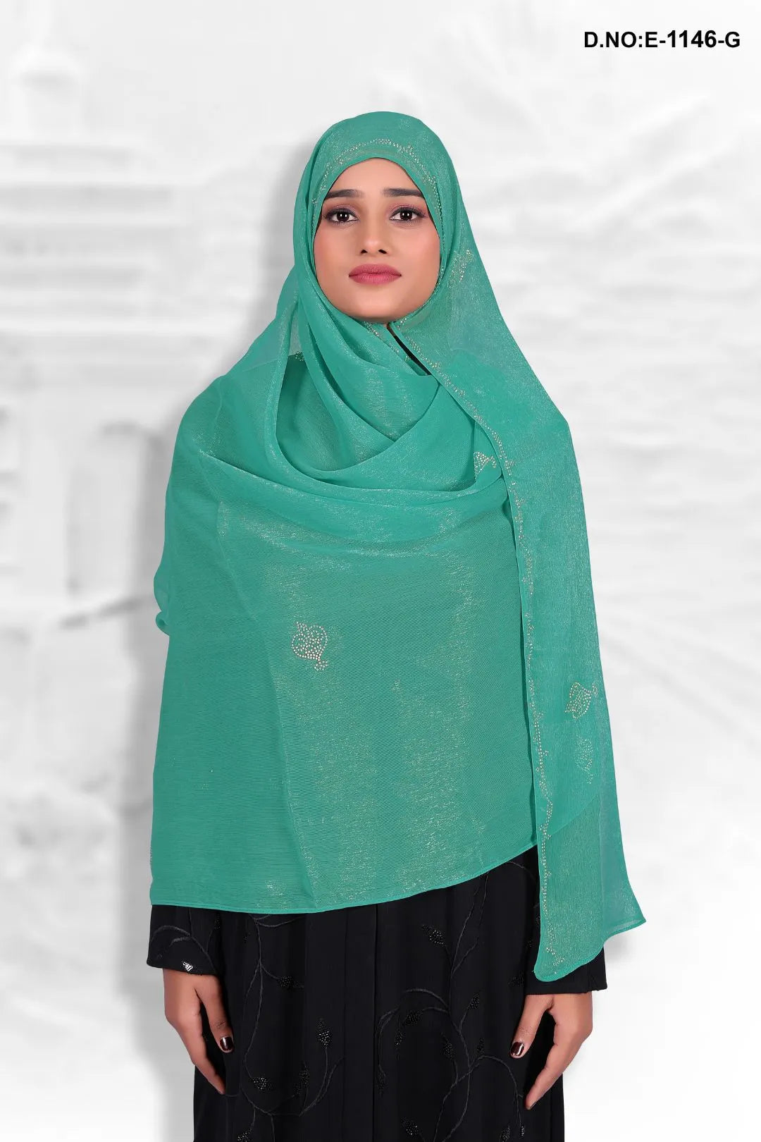 Rama Designer Soft Diamond Stone Work Dupatta