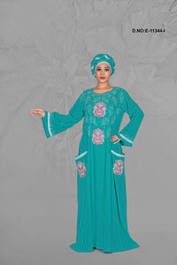Rama Hand Embroidered Gorgeous Kaftan in Light Weight
