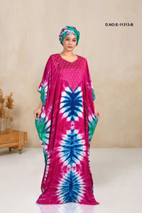 Rani Kaftan Dresses For Women Print Caftan Casual Maxi Dress