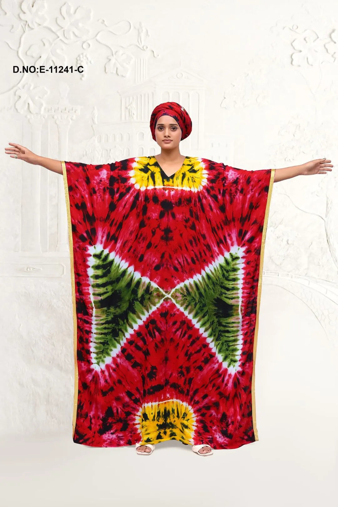 Red New Latest Multicolored Farasa Dress Collection