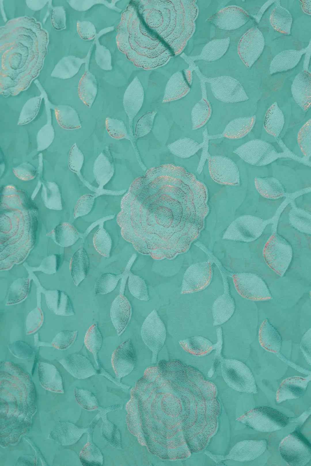 Refined Brasso Fabric with Fine Foil Work for a Subtle