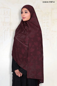 Rose Gold Radiant Leaf Design with Diamond Work Dupatta