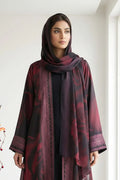 Rose Shadow Armani Satin Long Shrug Abaya Premium Modest Wear