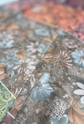 Rustic Earthy Floral Printed London Cotton Elite Gown Fabrics