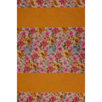 YELLOW FLOWER PRINTED STOLE FOR ABAYA