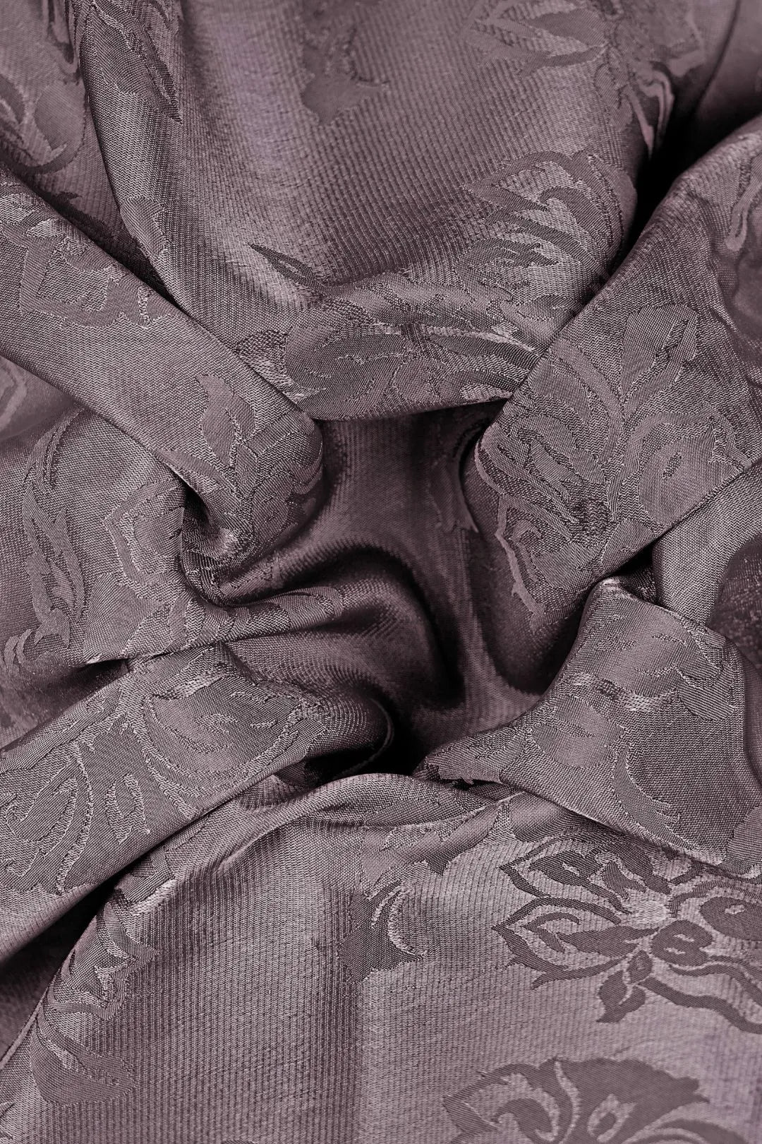 Coffee Satin Jacquard Beg Fabric