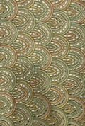 Scalloped Pattern Embroidered Georgette Fabric Yardage