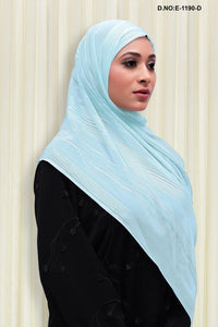 Sea Green Charming Diamond Lining Dupatta for Womens