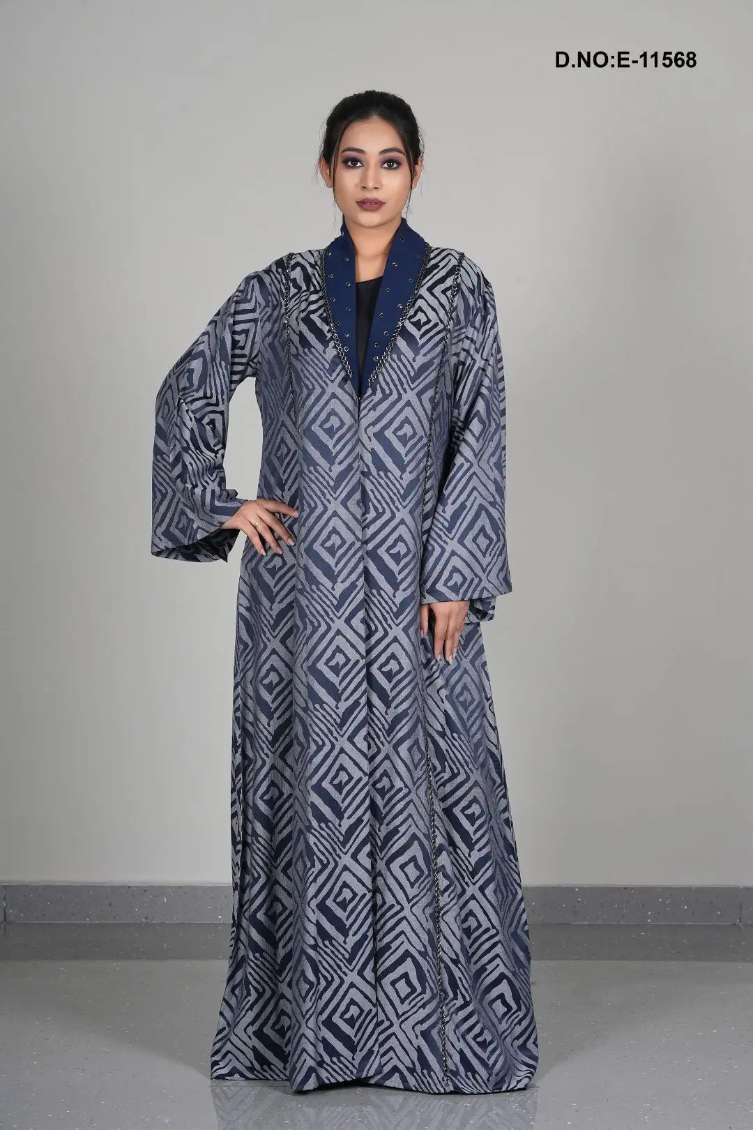 Modest Printed Embellished Shrug