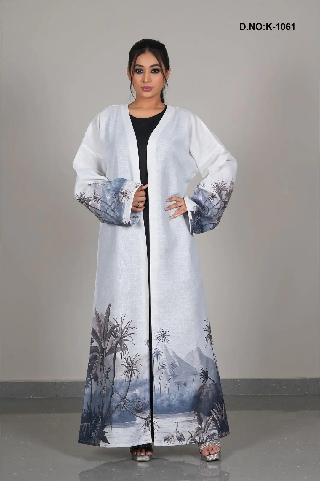 Premium Digital Animal Printed Open Abaya Shrug GAJIWALA EXPORT