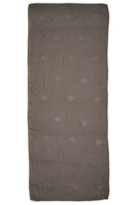 Silver DiamondWork Gray Stoles For Abaya