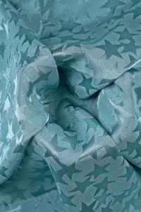 Sky Blue Satin Jacquard A Stunning Fabric For Intricate Design