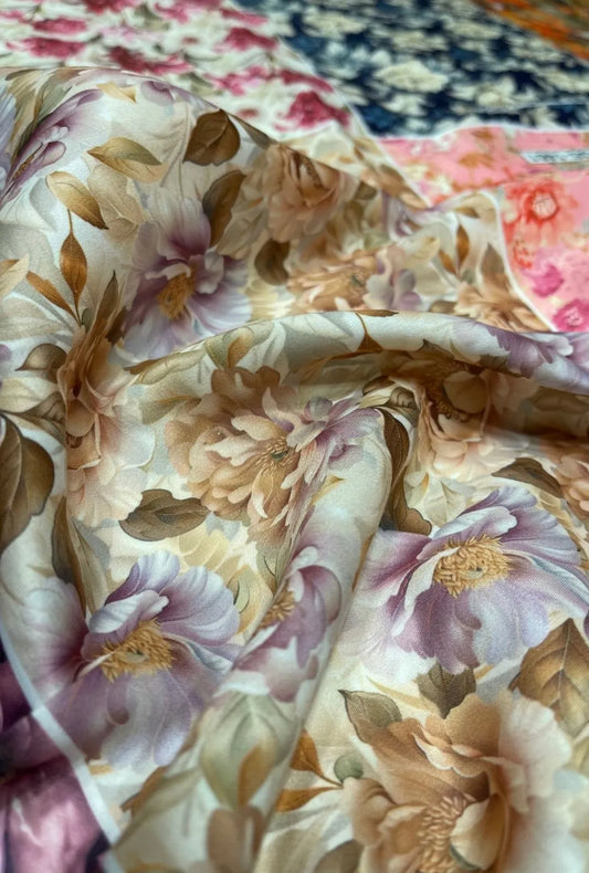 Snow Cotton Fabric with Creative Digital Print Inspirations