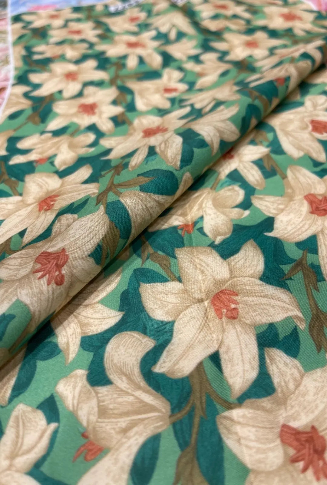 Snow Cotton Fabric with Exclusive Designer Digital Prints
