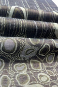 Sophisticated Abstract Patterned Woven Linen Jacquard Fabric