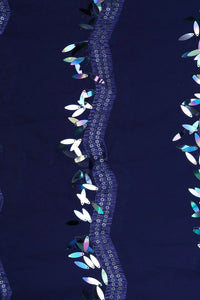 Sparkling Hanging Sequins Embellished Fabric