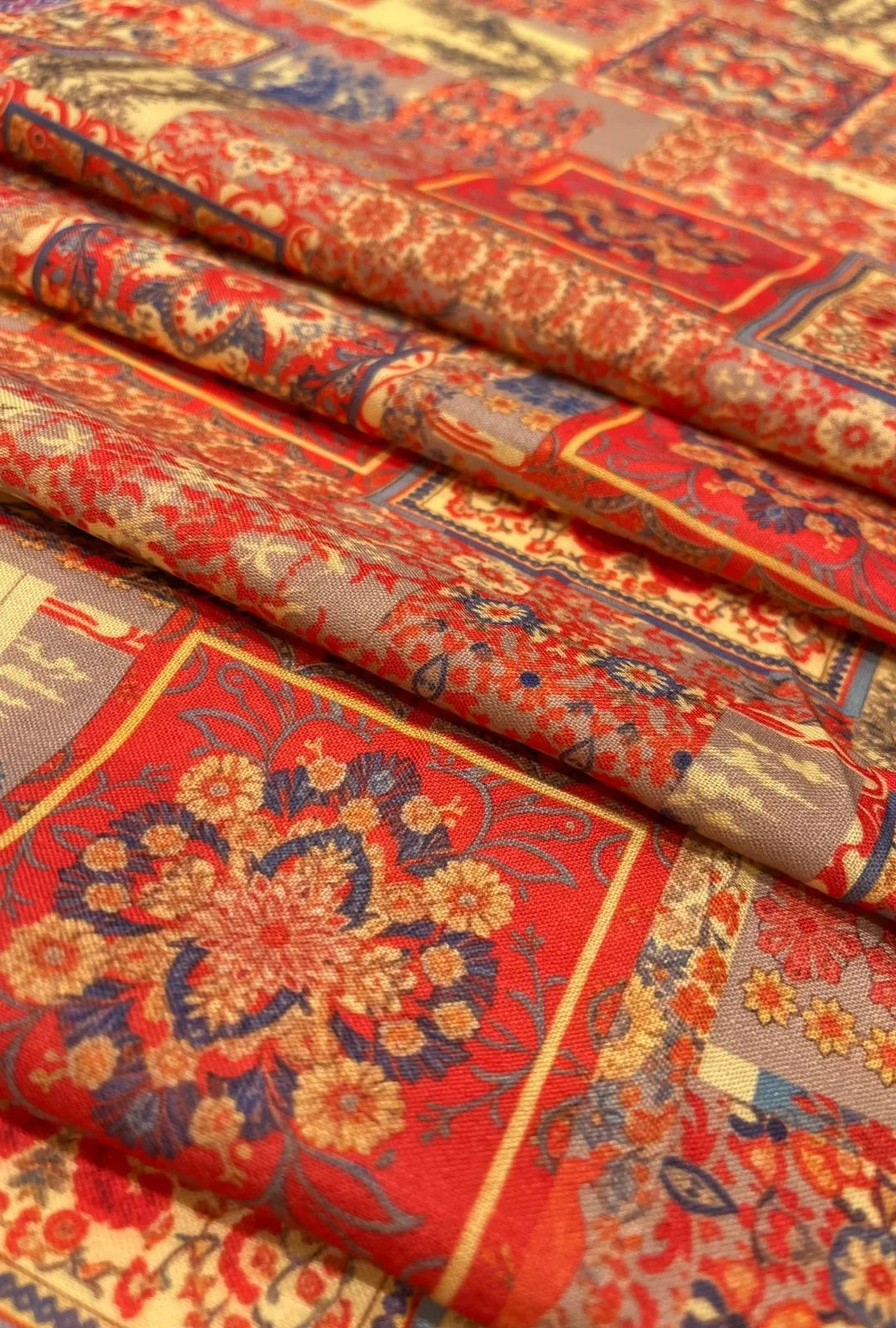 Splendid Arabesque Digital Print Linen Premium Abaya Material
