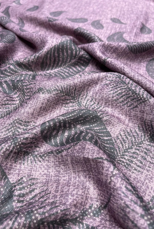 Splendid Feather Pattern Linen Premium Fashion Fabric Yardage