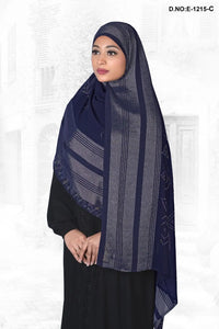 Plus Free Size Long Stone Hijab, khimar or prayer makhana