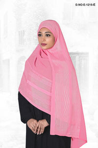Plus Free Size Long Stone Hijab, khimar or prayer makhana