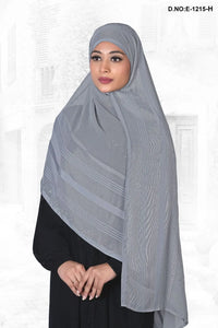 Plus Free Size Long Stone Hijab, khimar or prayer makhana