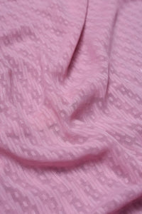 Stonework Border Pink Stole For Abaya