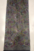 Stunning Georgette Fabric With Multi Sequence Embroidery Work