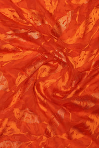 Stylish Brasso Fabric with Foil Print Design