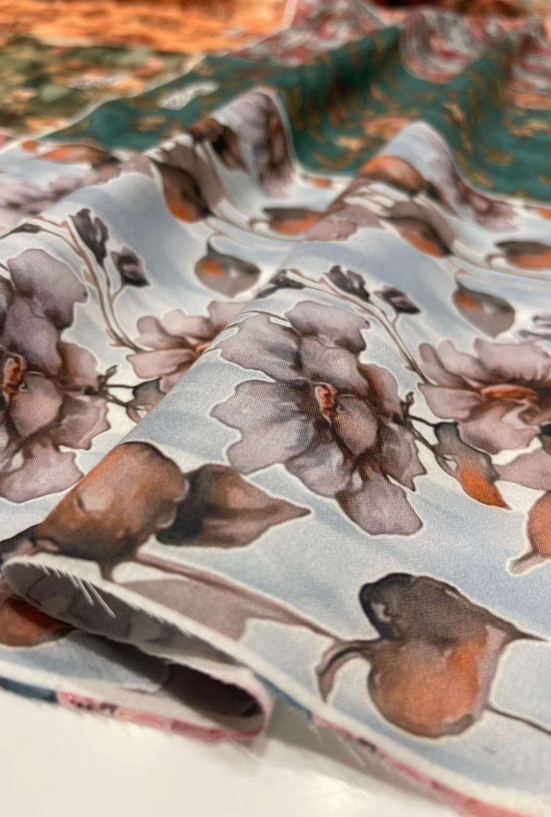 Stylish Snow Cotton Fabric with Designer Digital Prints