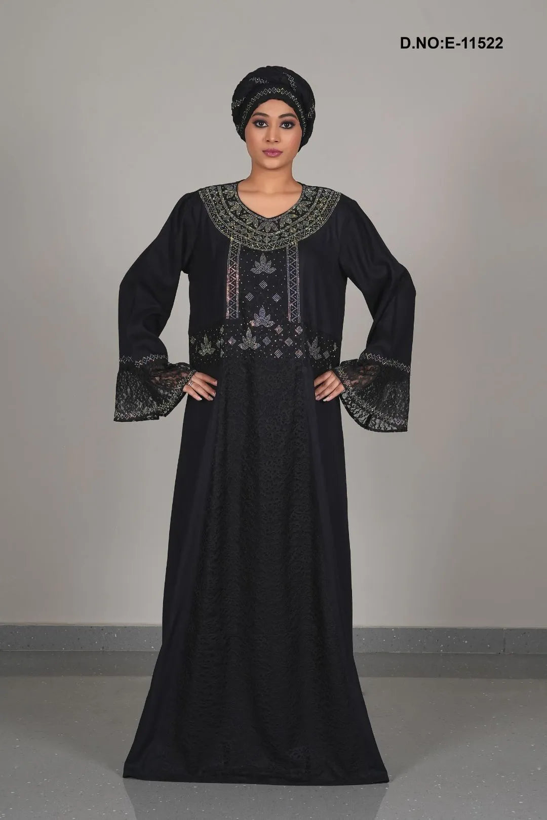 Stylish and Comfortable Full Length Embroidery Abaya for Women