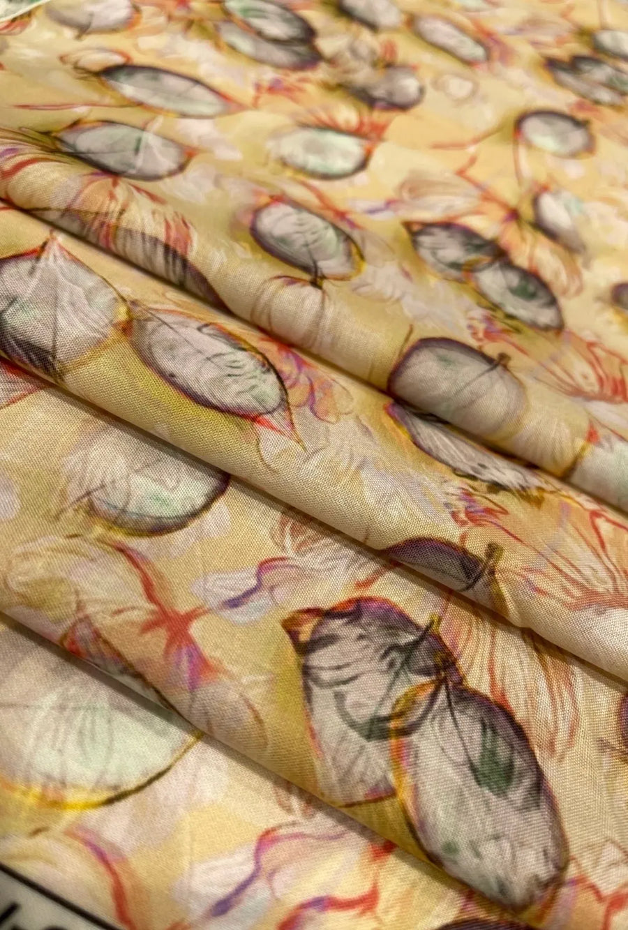 Unique Abstract Pod Printed London Cotton Elite Kaftan Fabric