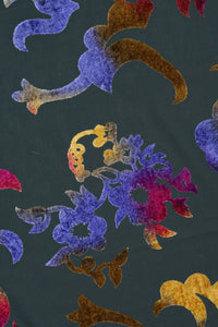 Velvet Multi Color Brasso Fabric