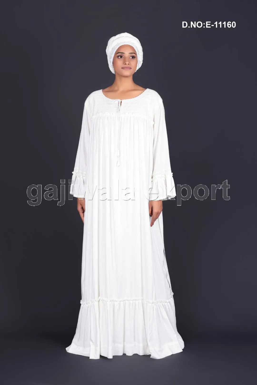 White African Style Kaftan With Stole