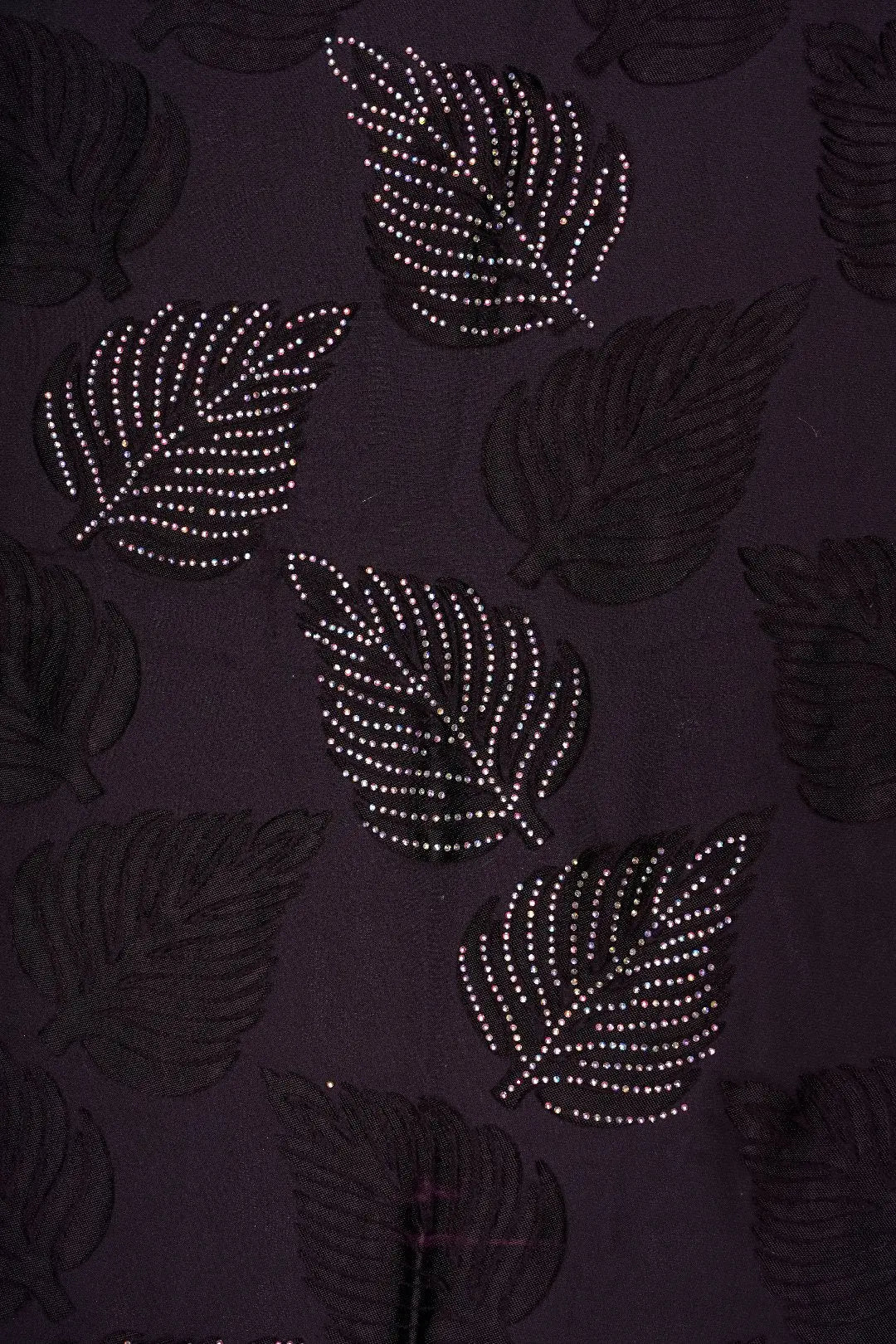Wine-Cotton-Diamond-Work-Fabric