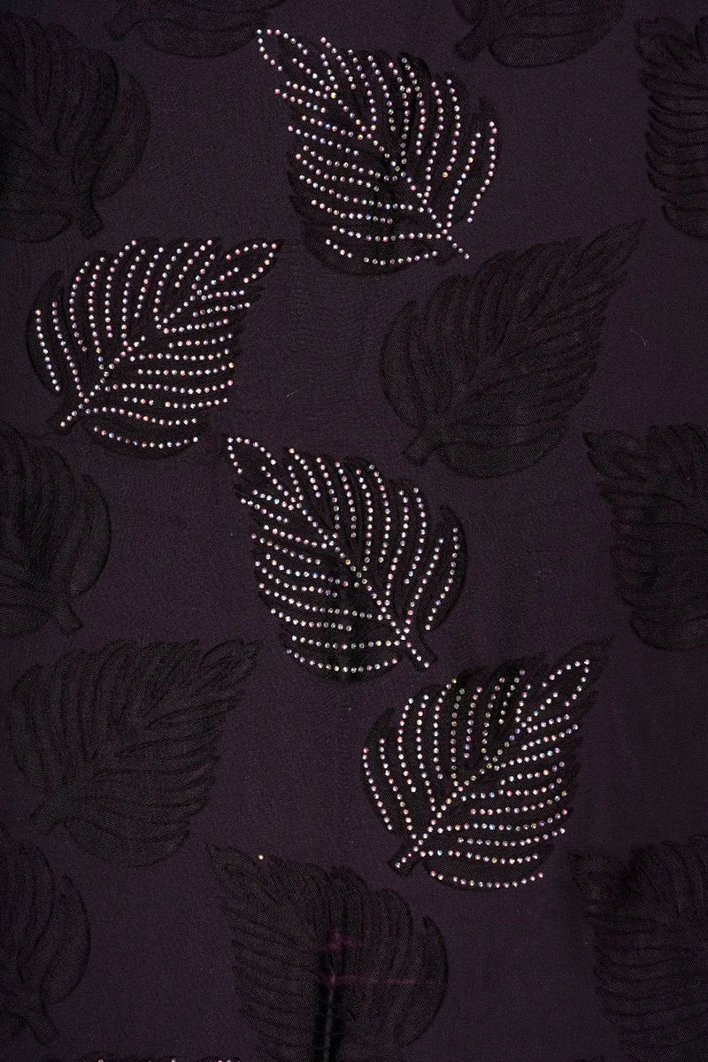 Wine-Cotton-Diamond-Work-Fabric