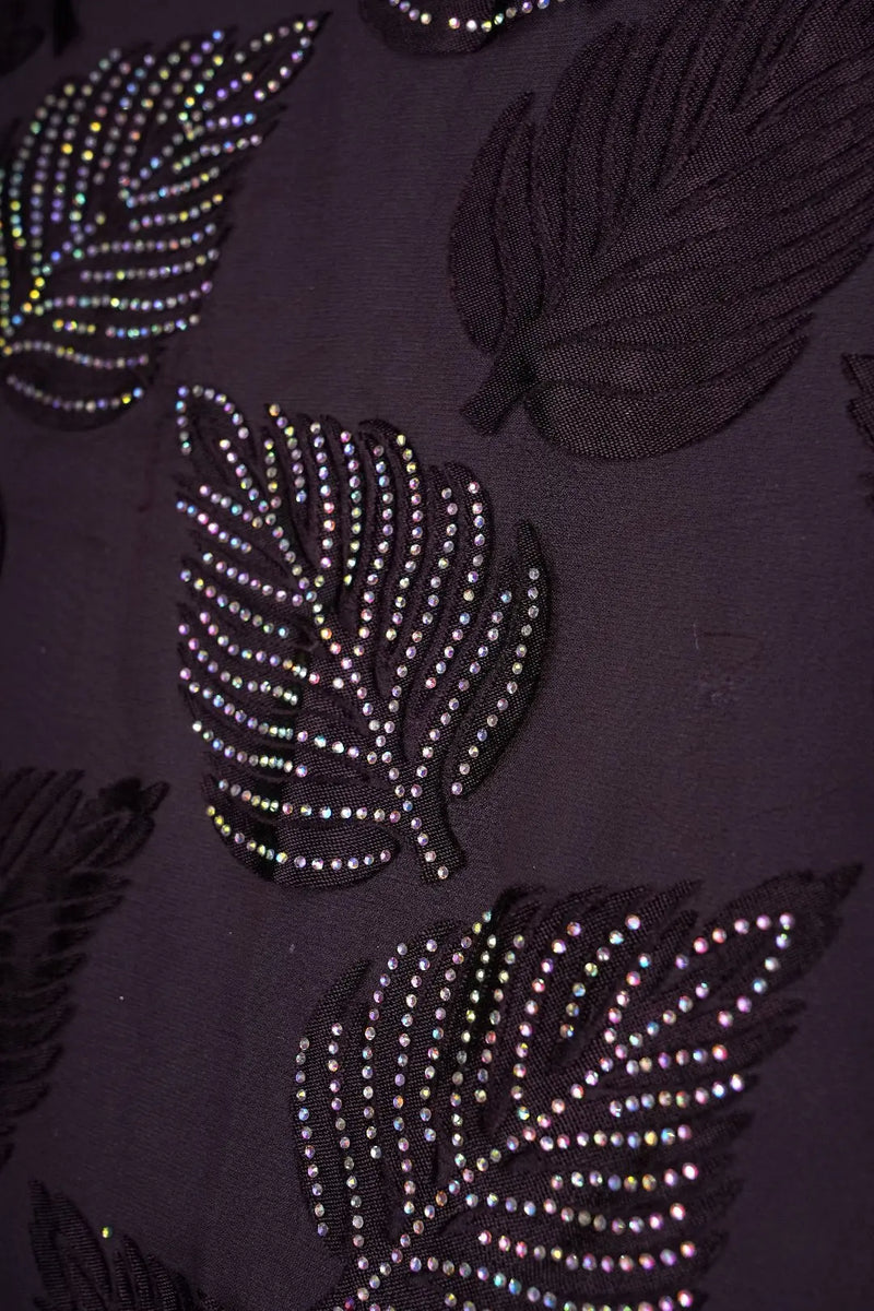 Wine Cotton Stone Work Fabrics Gajiwala Export