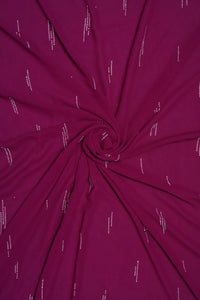 Wine Stonework Stole For Abaya