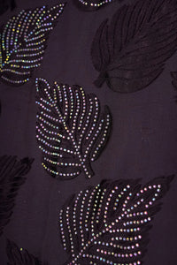 Wine Cotton Stone Work Fabric