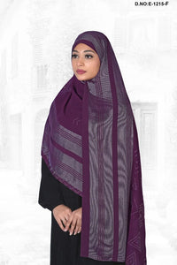 Wine Plus Free Size Long Stone Hijab, khimar or prayer makhana