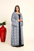 Women Chiffon Open Front Shrug Full Length Floral Modest Wear Jacket