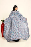 Women Chiffon Open Front Shrug Full Length Floral Modest Wear Jacket