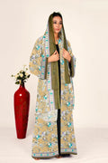 Floral Chiffon Shrug Open Front Long Women Full Length Modest Wear