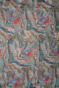 Abstract Marbled Print Multi - Color Fabric - غاجي والا إكسبورت Gajiwala Export