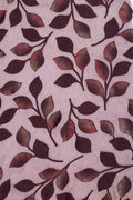 Autumn Ember Metallic Leaf Wine Mesh fabric- غاجي والا إكسبورت Gajiwala Export