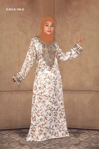 Baby Satin Jalabiya with Ornate Embroidered Yoke - غاجي والا إكسبورت Gajiwala Export