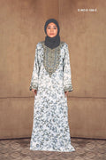 Baby Satin Jalabiya with Ornate Embroidered Yoke - غاجي والا إكسبورت Gajiwala Export