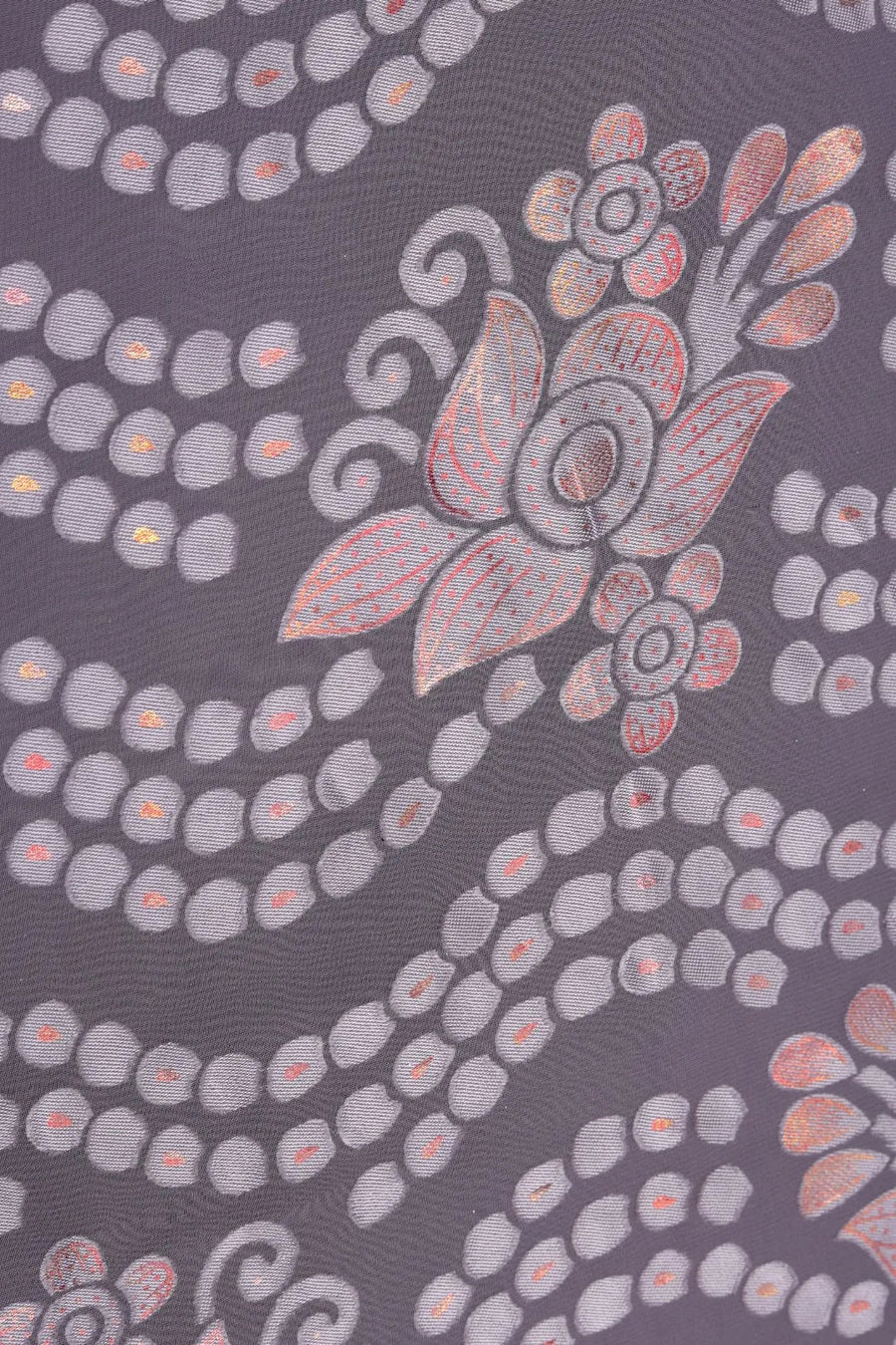Soft Lavender Brasso Printed Fabric with Sparkle - غاجي والا إكسبورت Gajiwala Export