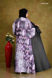 Black Chevron & Paisley Patterned Cardi Long Shrug - غاجي والا إكسبورت Gajiwala Export