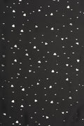 Black Fabric with Scattered Silver Foil Print - غاجي والا إكسبورت Gajiwala Export